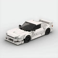Nissan Silvia S14|White brick model - front angle view - TheBrickTube