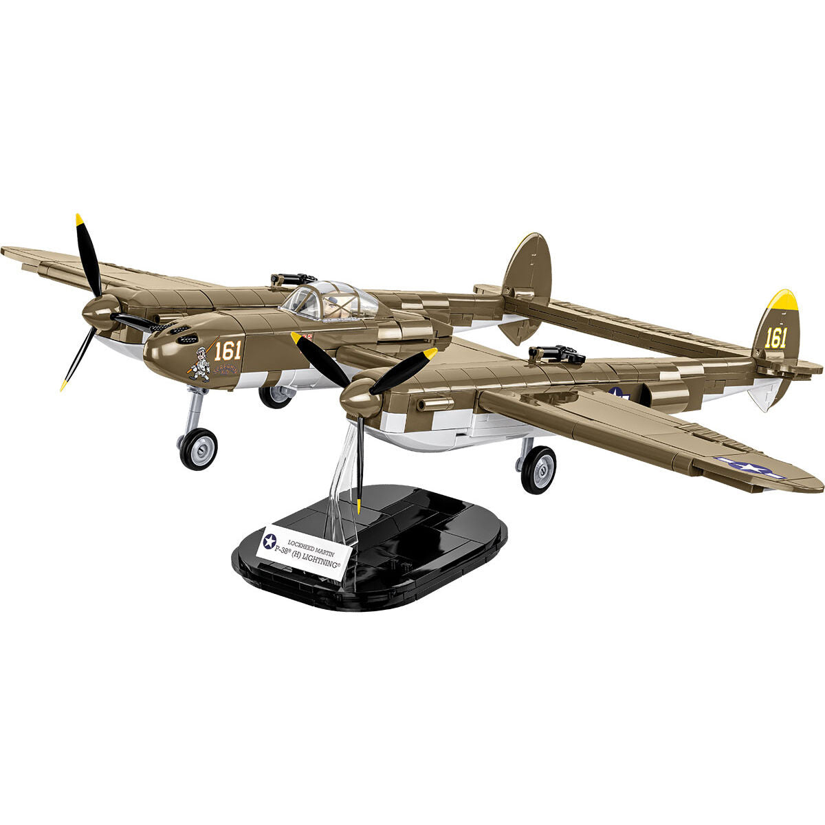 Lockheed P-38 Lightning (H) Fighter Building Set - Image 6 of 6 | TheBrickTube
