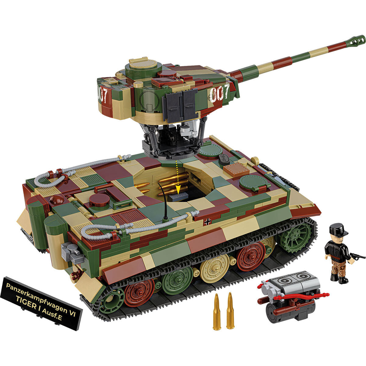 Executive Edition Panzerkampfwagen VI Tiger I Ausf. E Tank Building Set - Image 6 of 6 | TheBrickTube