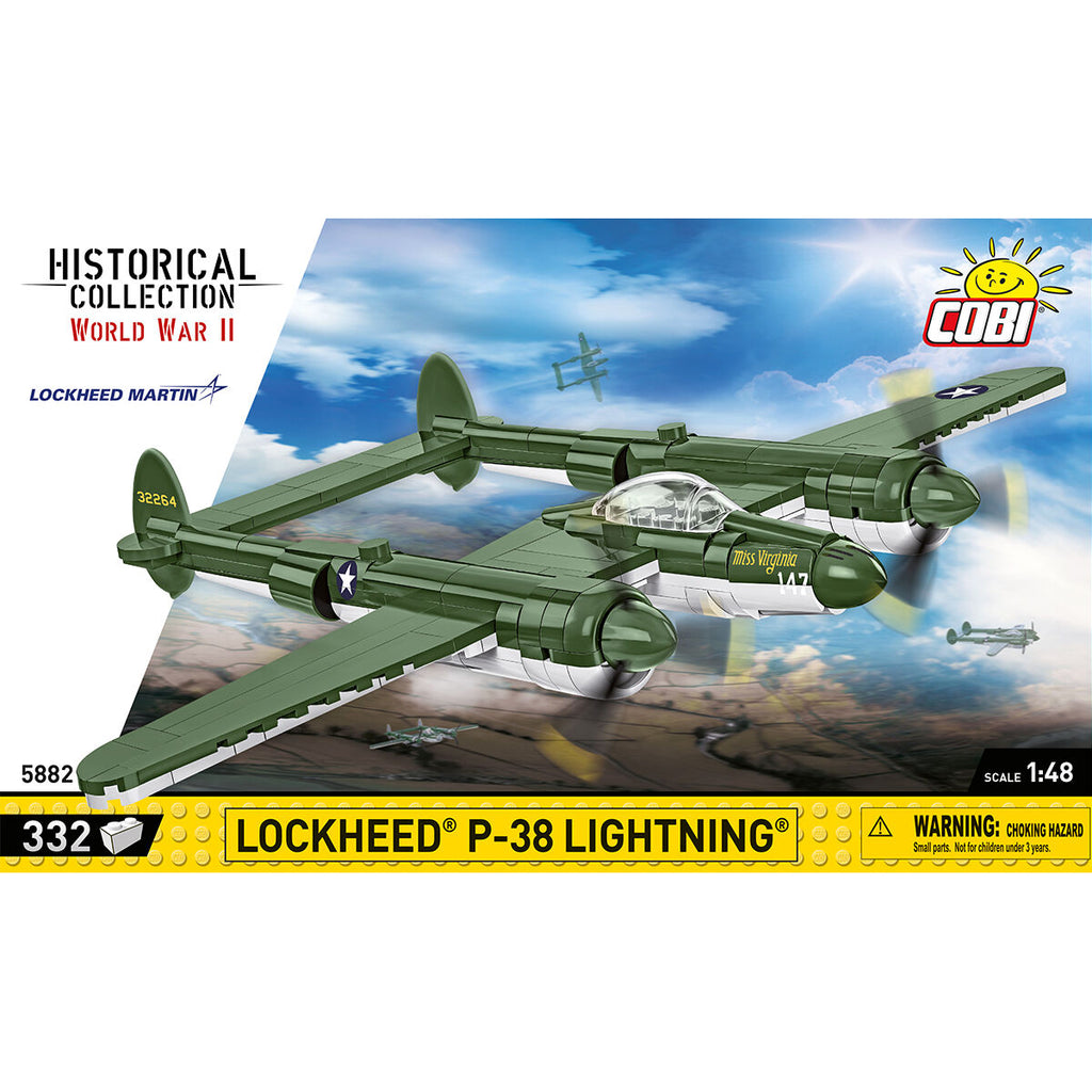Lockheed P-38 Lightning Fighter Building Set - Image 3 of 6 | TheBrickTube