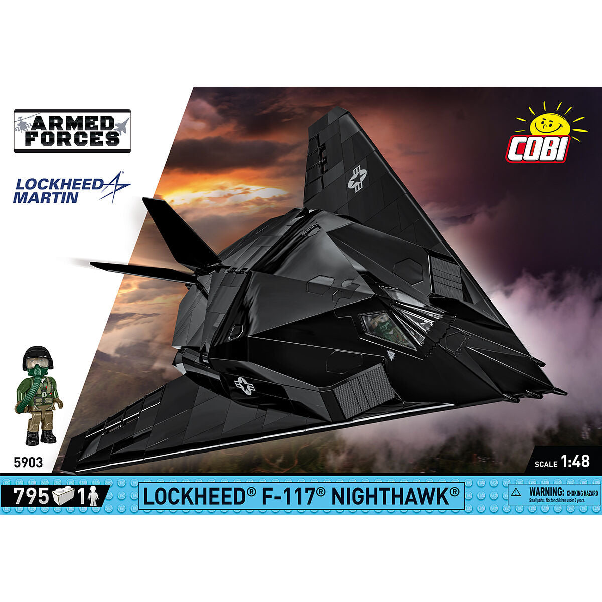 F-117 Nighthawk Stealth Fighter Building Set - Image 3 of 6 | TheBrickTube