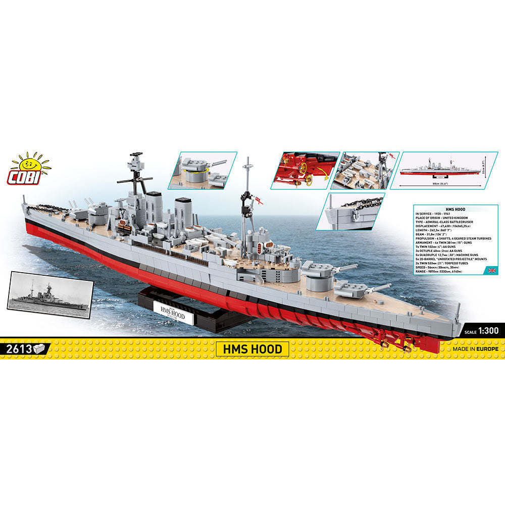 HMS Hood Battlecruiser Building Set - Image 4 of 6 | TheBrickTube