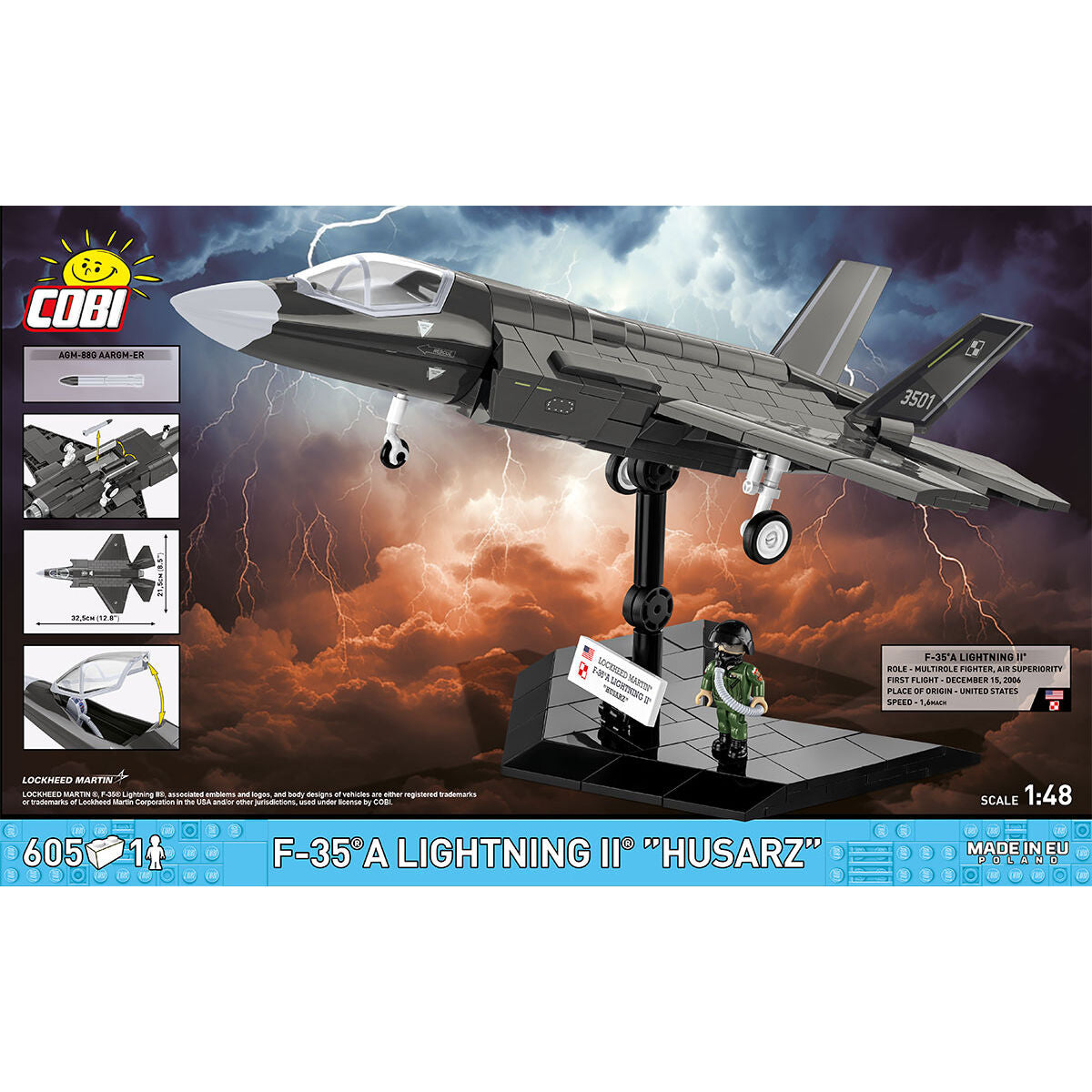 F-35B Lightning II "Husarz" Fighter Jet Building Set - Image 4 of 6 | TheBrickTube