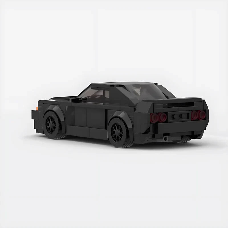 Nissan Skyline GTR R32 brick model - side profile view - TheBrickTube