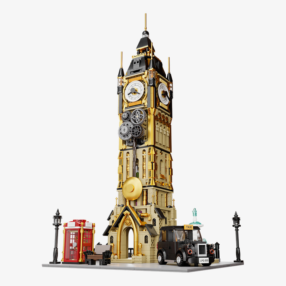 Pantasy Steampunk Series - Clock Tower Park 85008 - Main Image | TheBrickTube