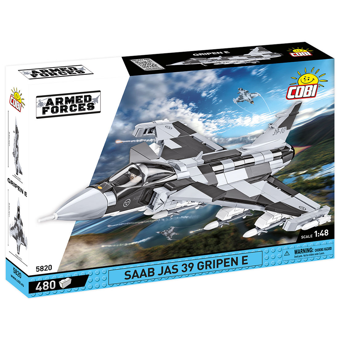 SAAB JAS 39 Gripen E Fighter Jet Building Set - Main Image | TheBrickTube