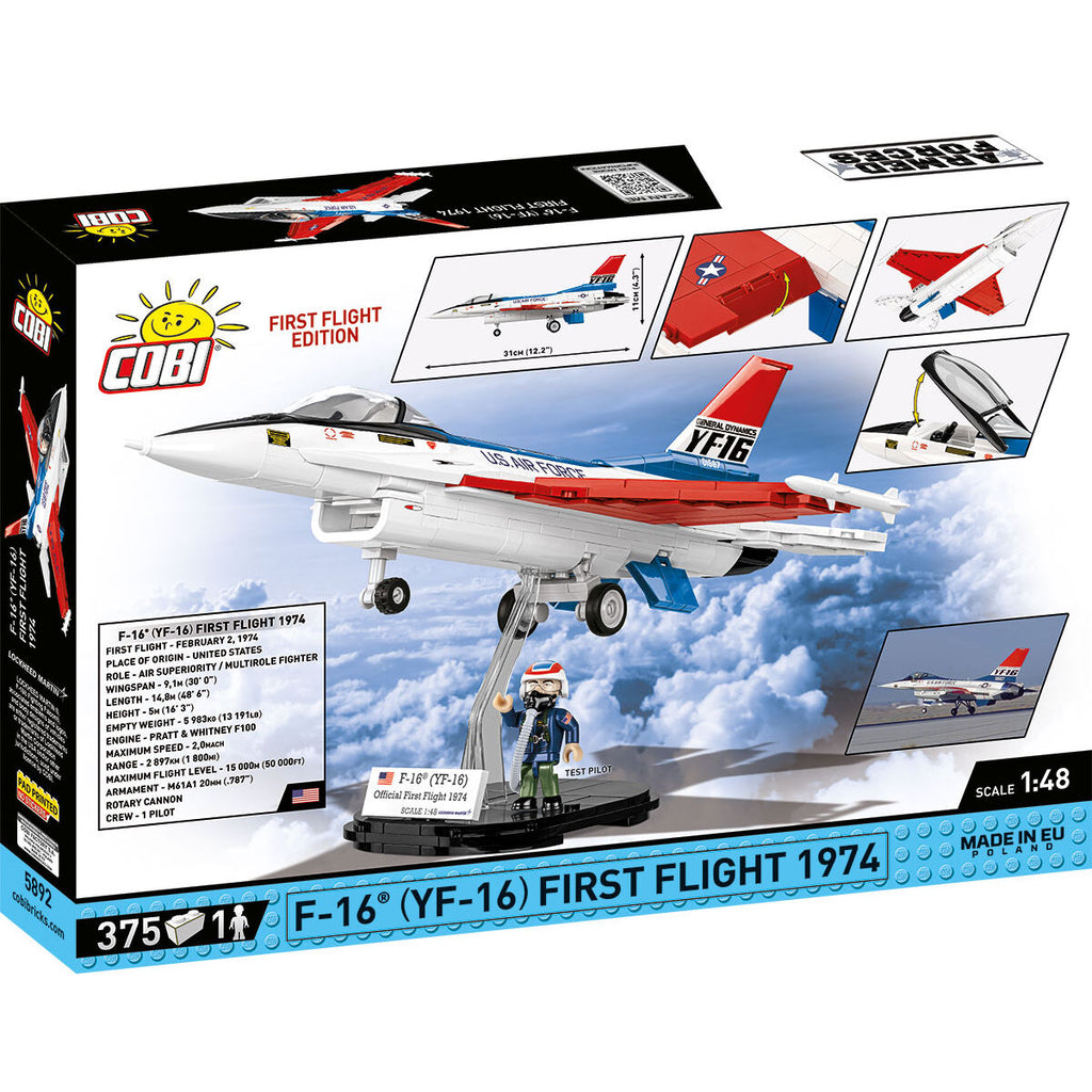 F-16 (YF-16) First Flight Edition 1974 Fighter Building Set - Image 2 of 6 | TheBrickTube