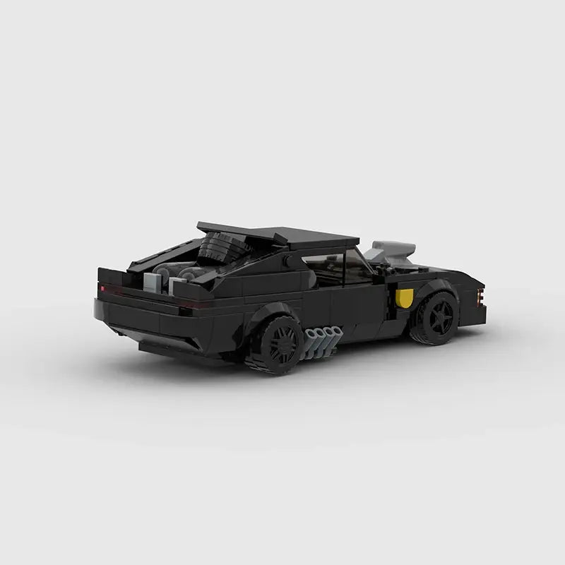 Ford Falcon V8 Interceptor|Mad Max brick model - rear angle view - TheBrickTube