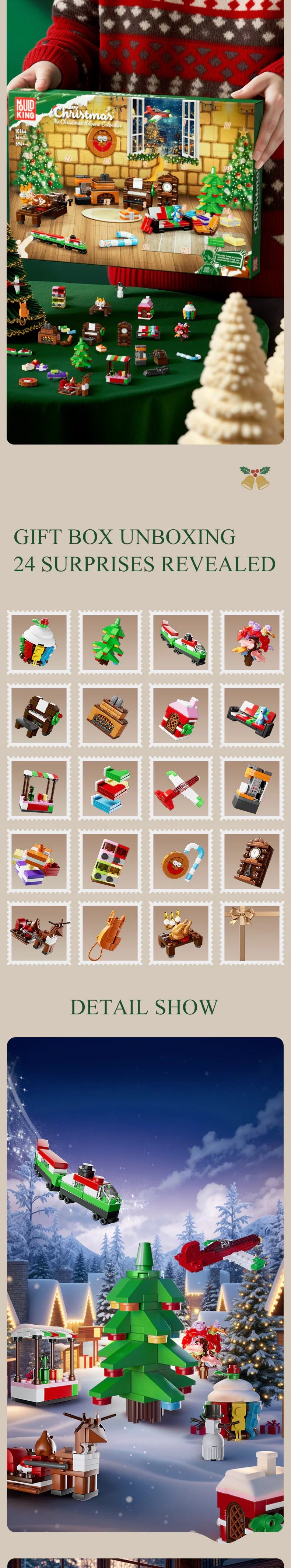 MouldKing Christmas Advent Calendar Blind Box Poke Box Christmas - Image 11 of 14 | TheBrickTube