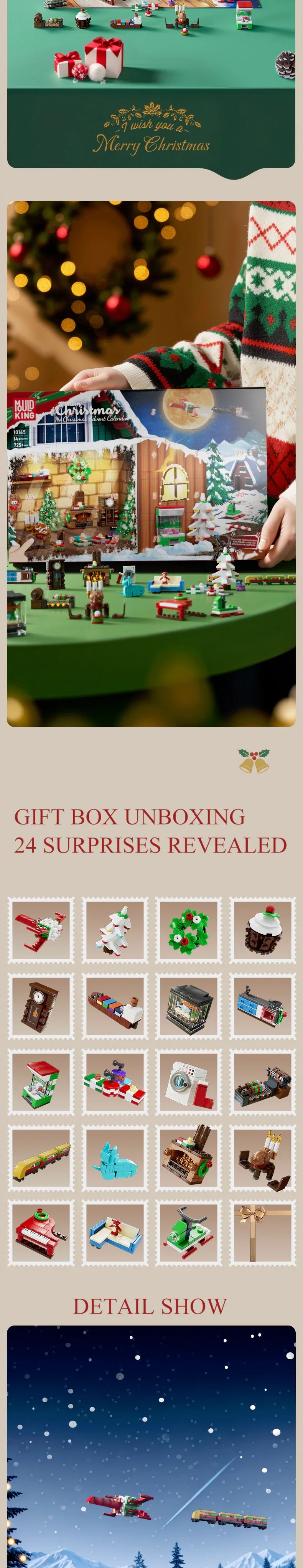 MouldKing Christmas Advent Calendar Blind Box Poke Box Christmas - Image 13 of 14 | TheBrickTube