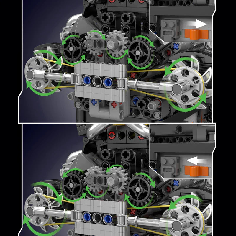 MouldKing 10207 PAG Supercar V12 Engine Technic - Image 6 of 8 | TheBrickTube