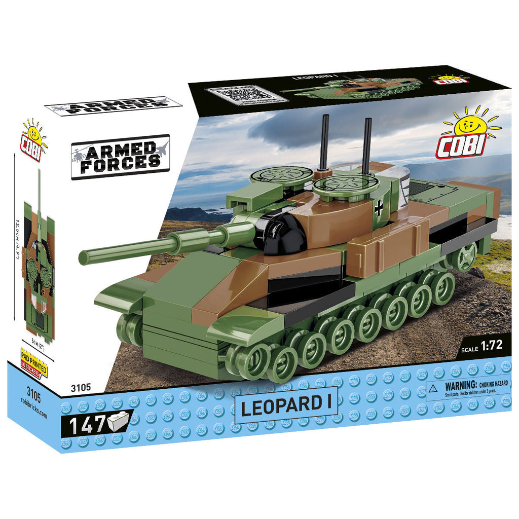 Leopard I Tank 1:72 Scale Building Set - Main Image | TheBrickTube