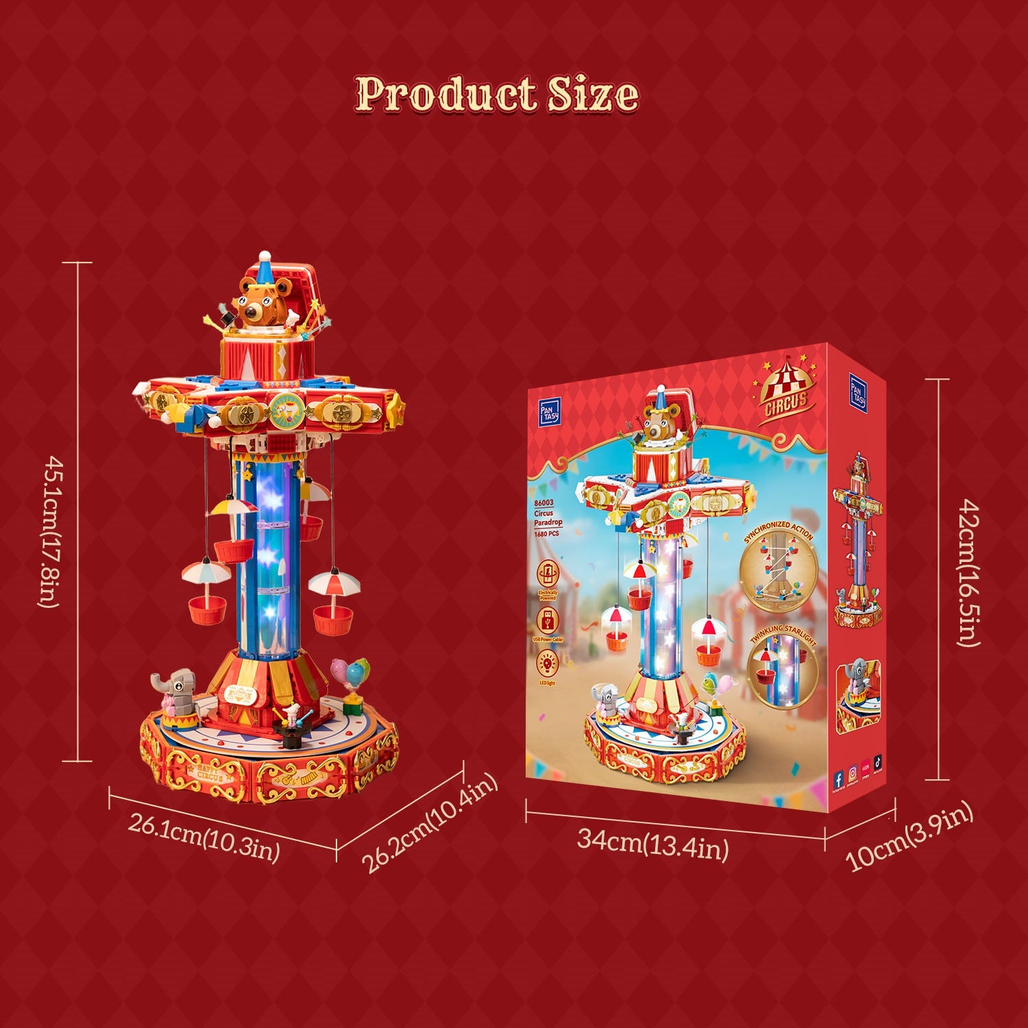 Pantasy Circus Paradrop 86003 - Image 10 of 10 | TheBrickTube