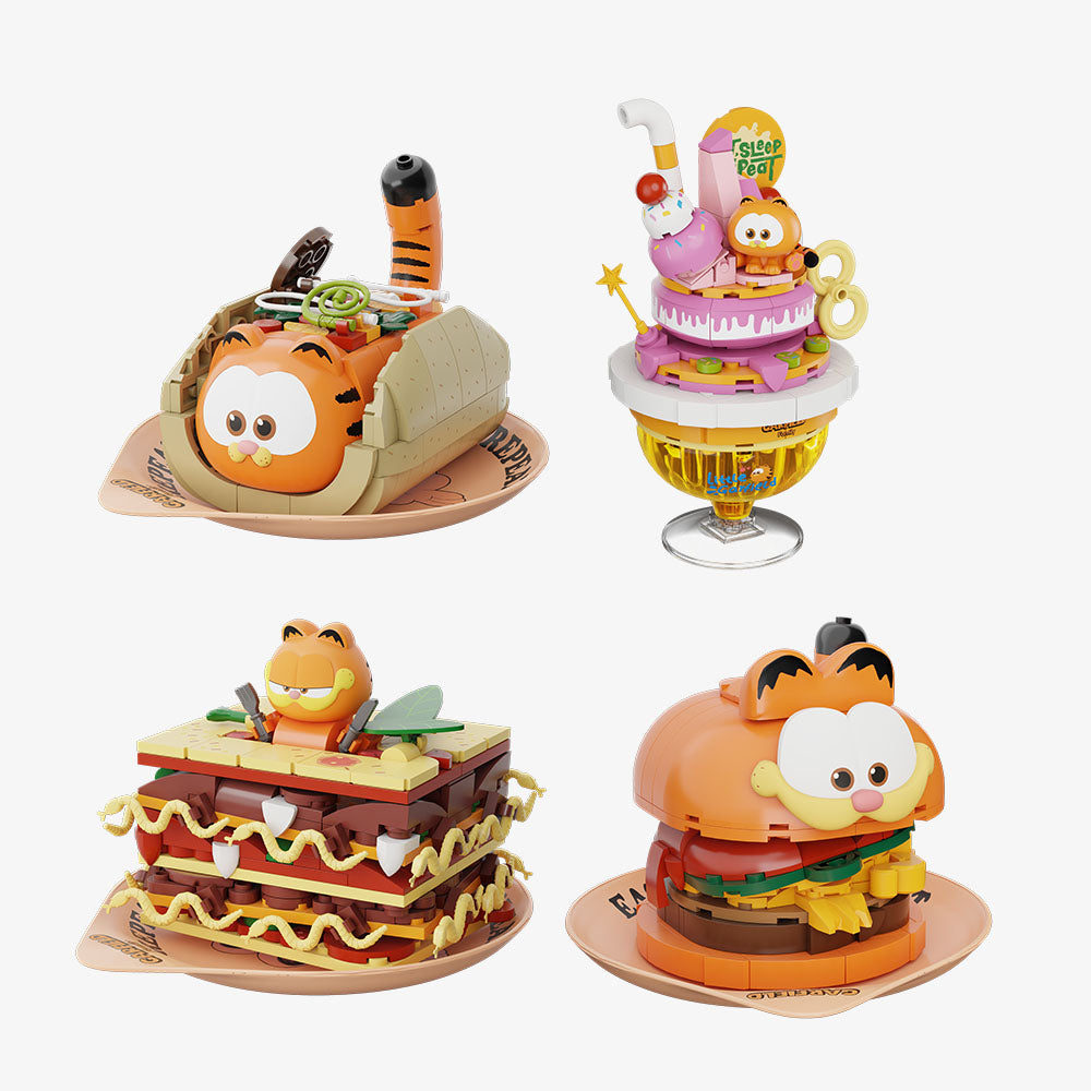 Pantasy x Garfield Foodie Series 86805 86806 86807 86808 - Main Image | TheBrickTube