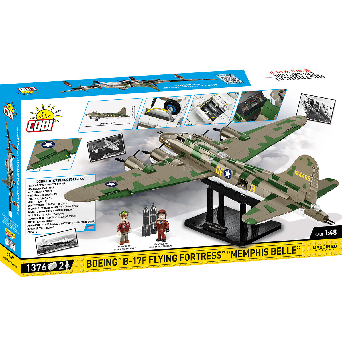 Executive Edition Boeing B-17F Flying Fortress "Memphis Belle" Building Set - Image 2 of 6 | TheBrickTube
