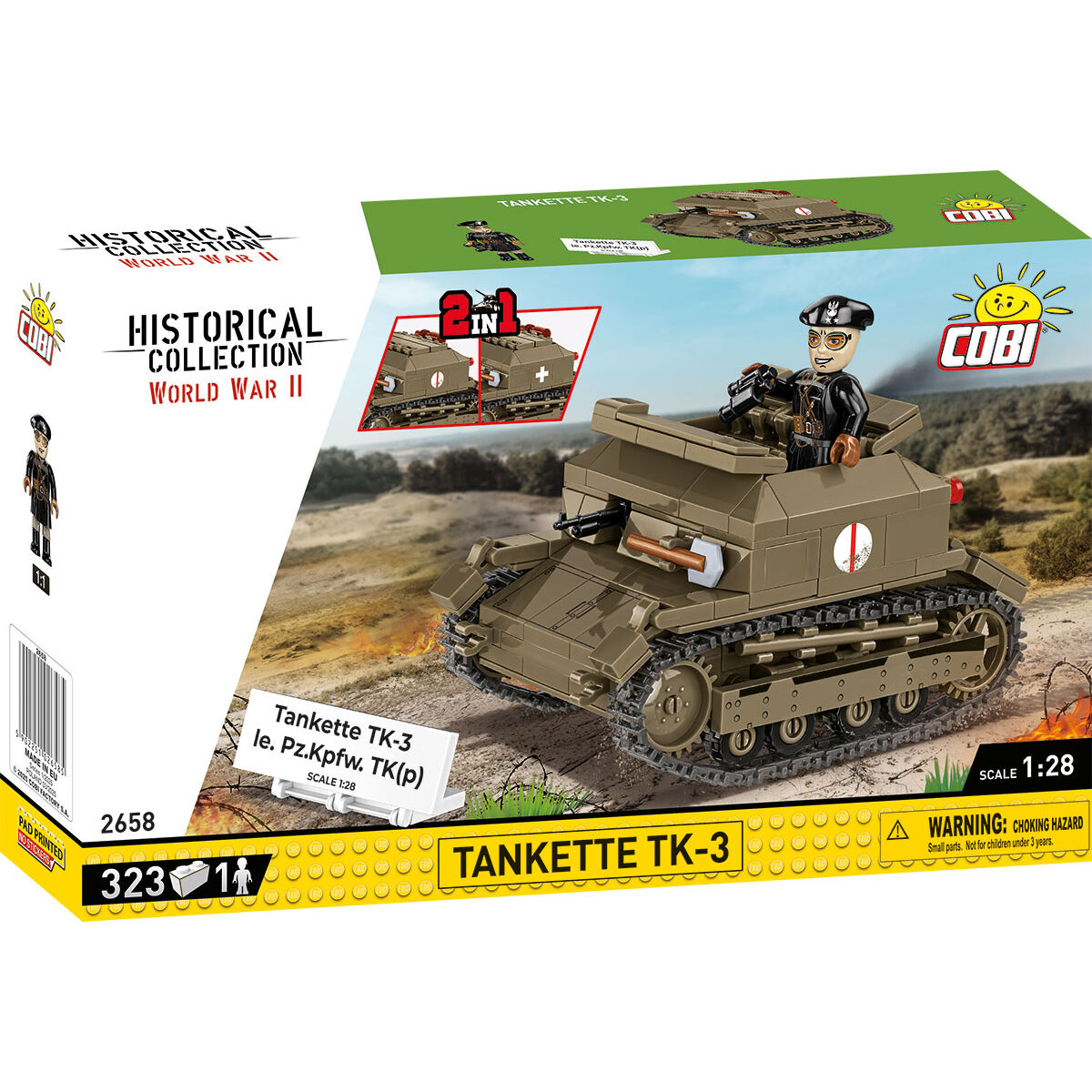 Tankette TK-3 Tank Building Set - Main Image | TheBrickTube