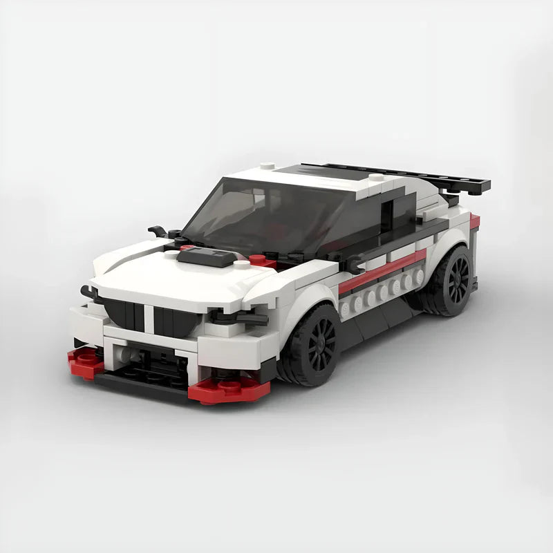 BMW M240i brick model - front angle view - TheBrickTube