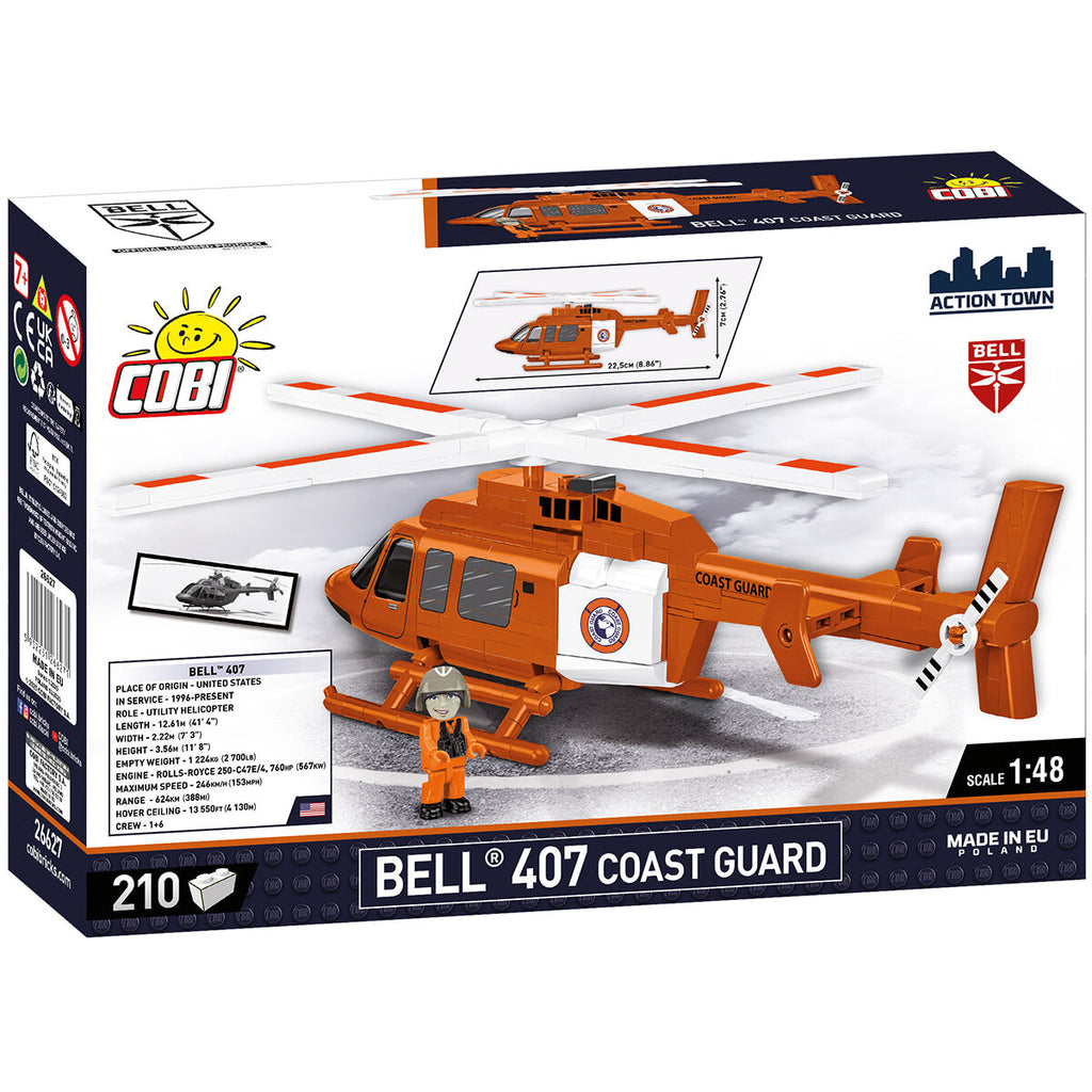 Bell 407 Coast Guard Helicopter Building Set - Image 2 of 6 | TheBrickTube