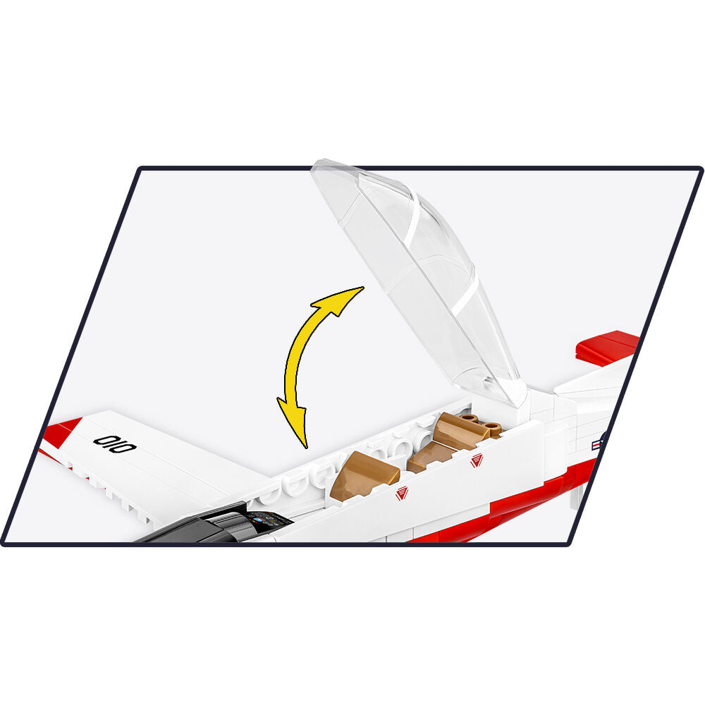 Beechcraft T-6 Texan II Turboprop Red/White Building Set - Image 6 of 6 | TheBrickTube