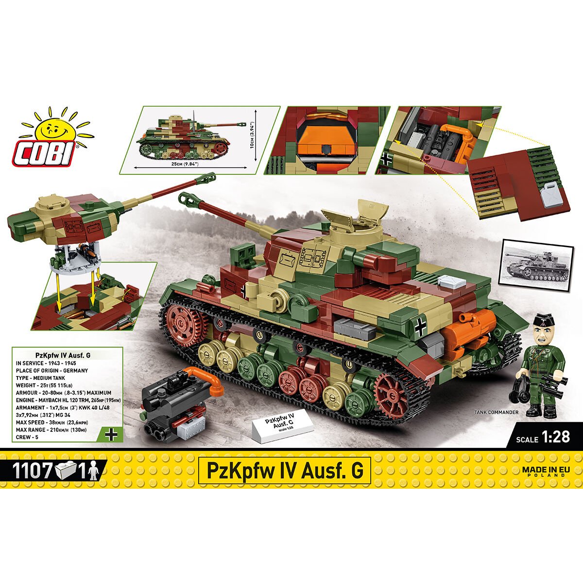 PanzerKampfWagen IV Ausf. G Tank Building Set - Image 4 of 6 | TheBrickTube