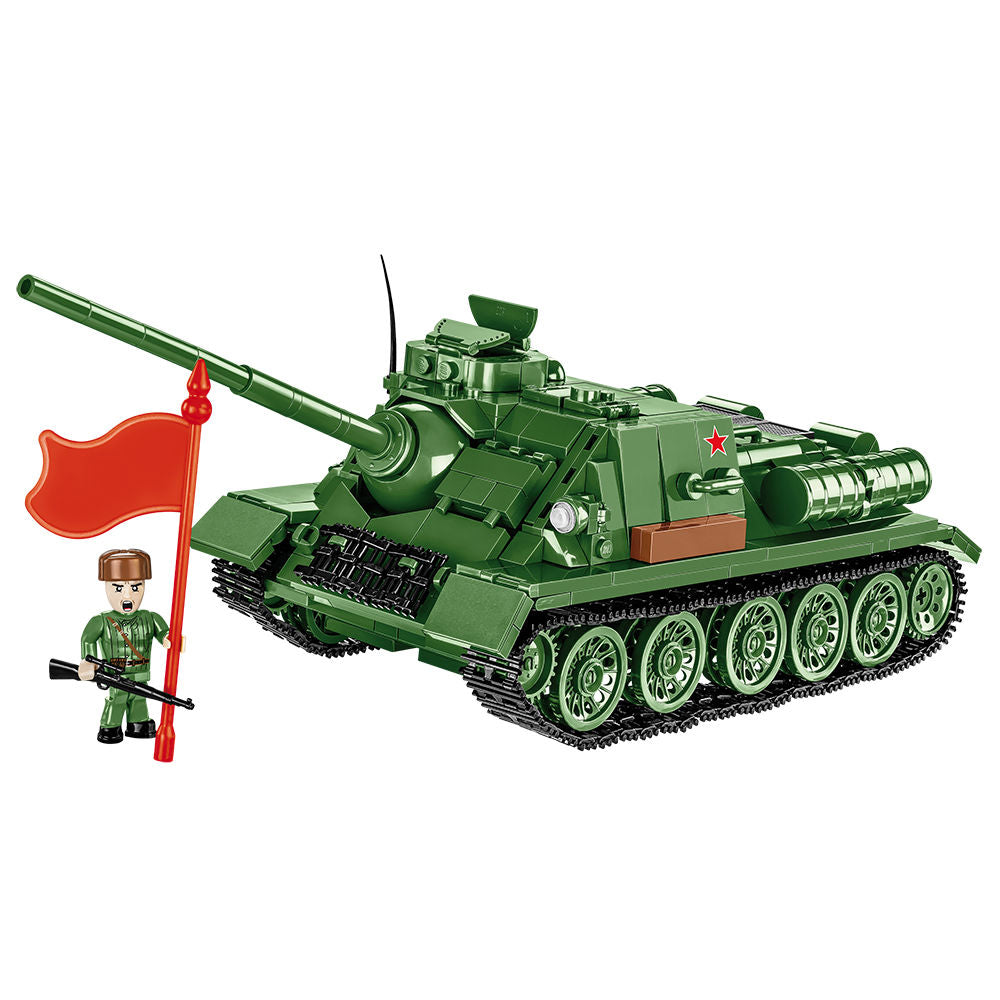 SU-100 Soviet Tank Destroyer Building Set - Image 5 of 6 | TheBrickTube
