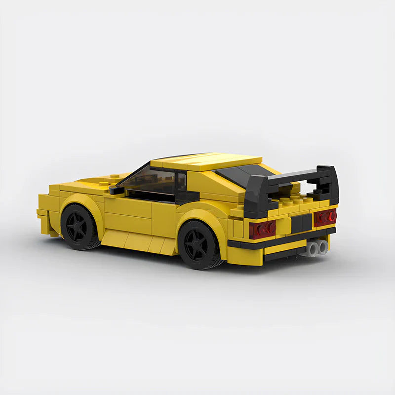 BMW 328i E36 brick model - side profile view - TheBrickTube