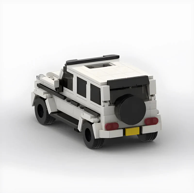Mercedes-Benz G63|Grey brick model - side profile view - TheBrickTube