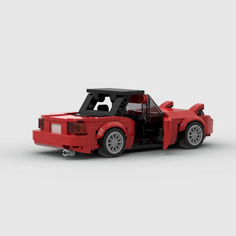 Mazda MX5 NA/Miata brick model - detail close-up - TheBrickTube