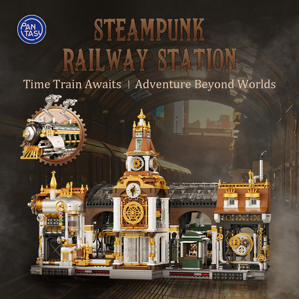 Pantasy Steampunk Series - Railway Station 85007 - Image 2 of 8 | TheBrickTube