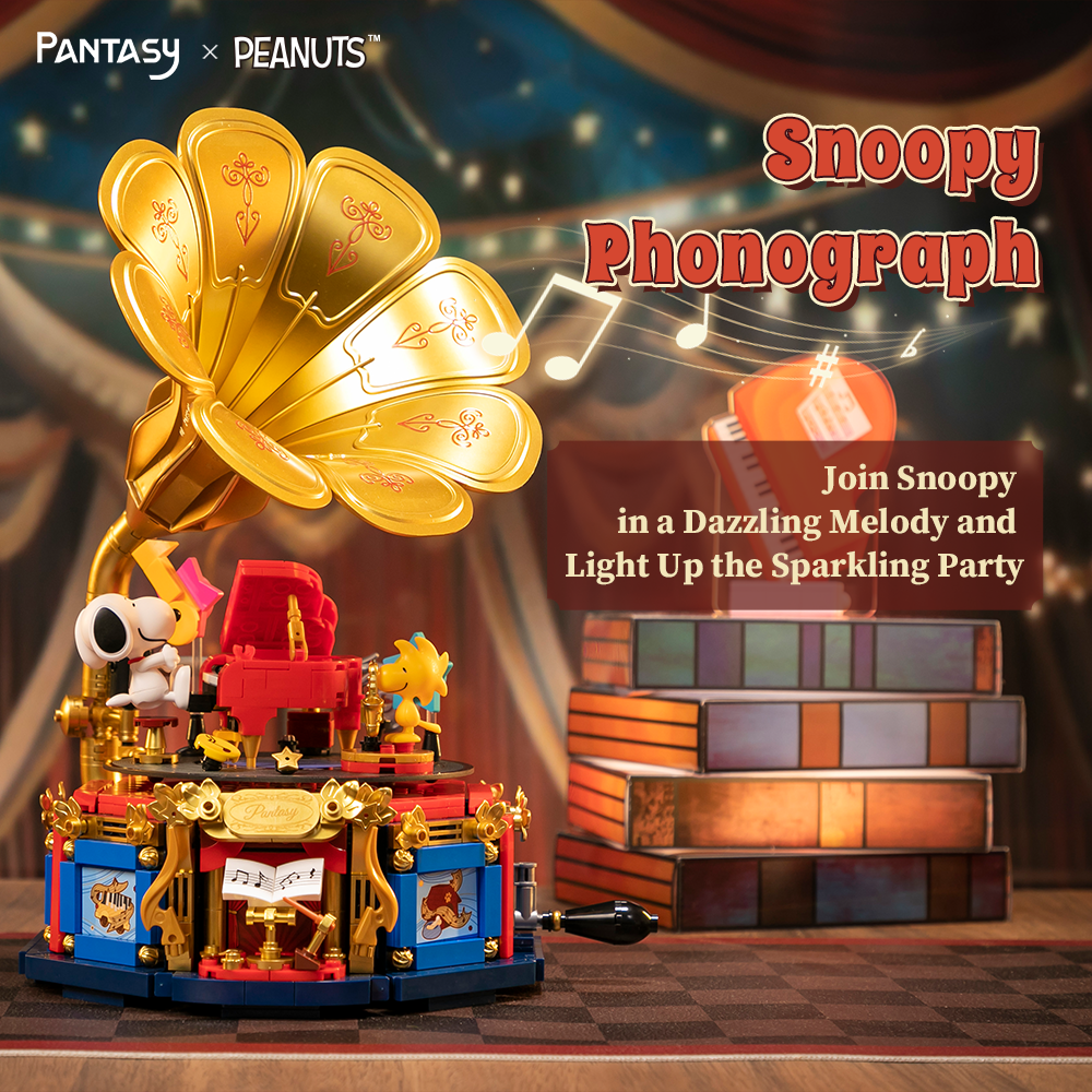 Pantasy x Snoopy Phonograph 86911 - Image 2 of 8 | TheBrickTube