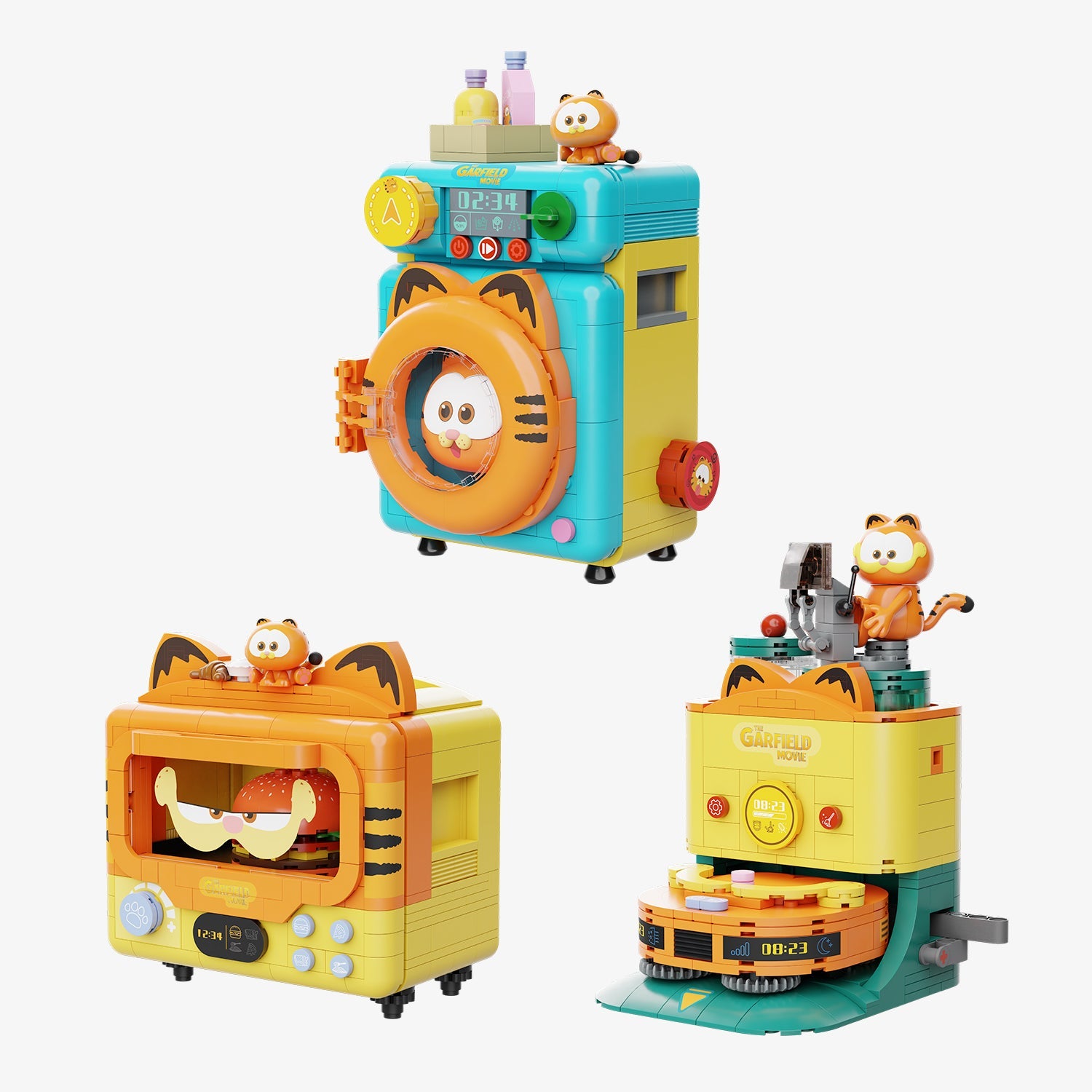 Pantasy X Garfield Fantastic Machines Series 2.0 86821-86823 - Main Image | TheBrickTube