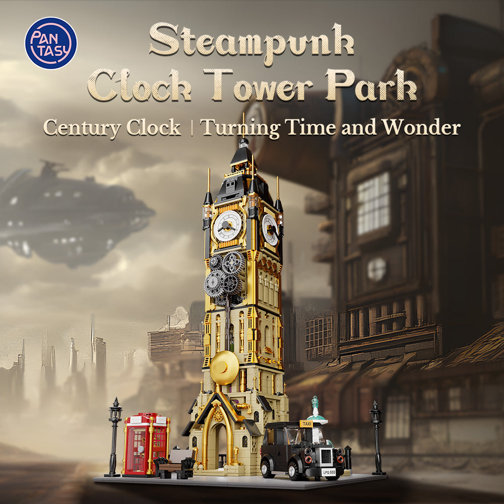 Pantasy Steampunk Series - Clock Tower Park 85008 - Image 2 of 8 | TheBrickTube