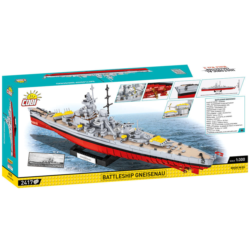 Battleship Gneisenau Building Set - Image 2 of 6 | TheBrickTube