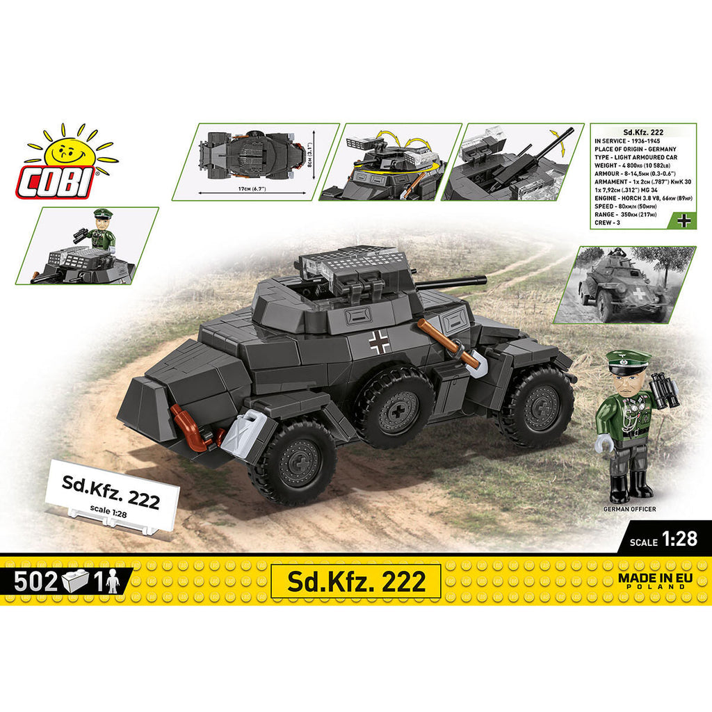 Sd.Kfz. 222 Armored Vehicle Building Set - Image 4 of 6 | TheBrickTube