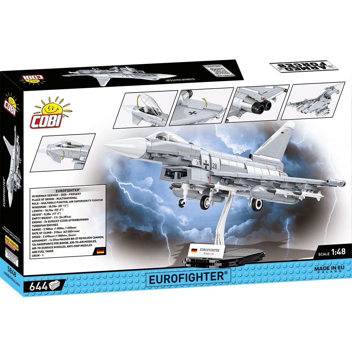 Eurofighter Typhoon Jet Fighter (Germany) Building Set - Image 2 of 6 | TheBrickTube