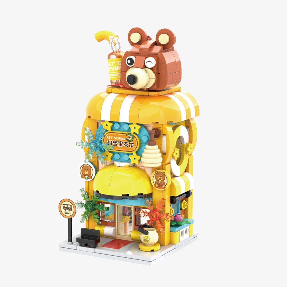 Food Street Series Boba Shop 56003 | Brick Building Set - Main Image | TheBrickTube