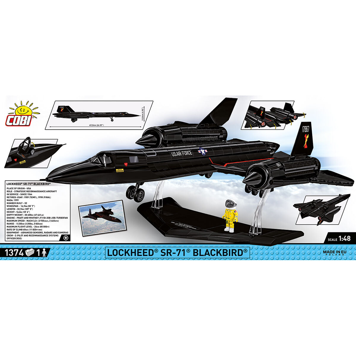 Lockheed SR-71 Blackbird Building Set - Image 4 of 6 | TheBrickTube
