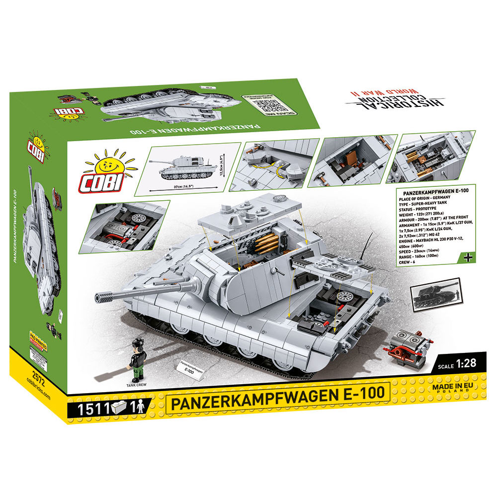 Panzerkampfwagen E-100 Tank Building Set - Image 2 of 6 | TheBrickTube