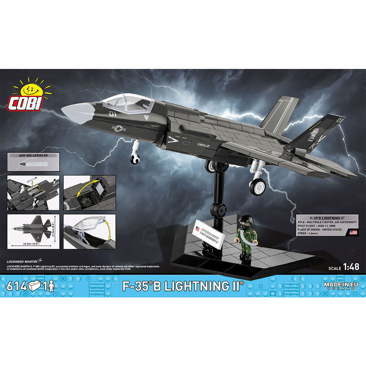 F-35B Marine Corps Lightning II Fighter Jet Building Set - Image 4 of 6 | TheBrickTube