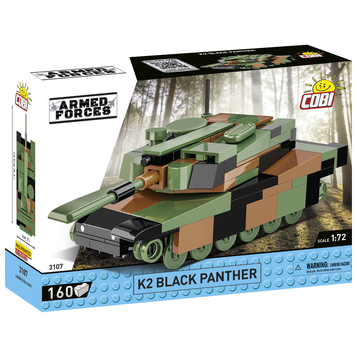 K2 Black Panther Tank 1:72 Scale Building Set - Main Image | TheBrickTube