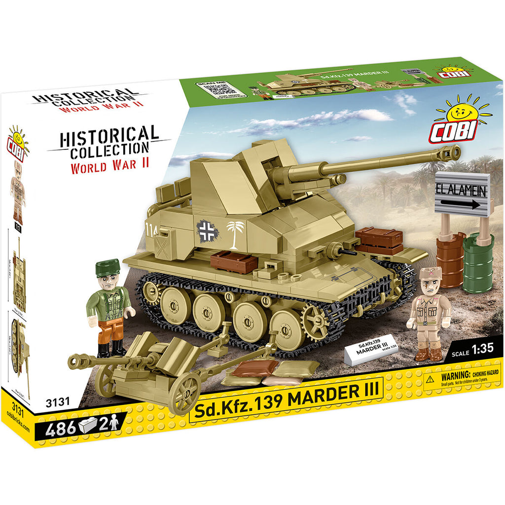 Sd. Kfz. 139 MARDER III Tank Destroyer Building Set - Main Image | TheBrickTube