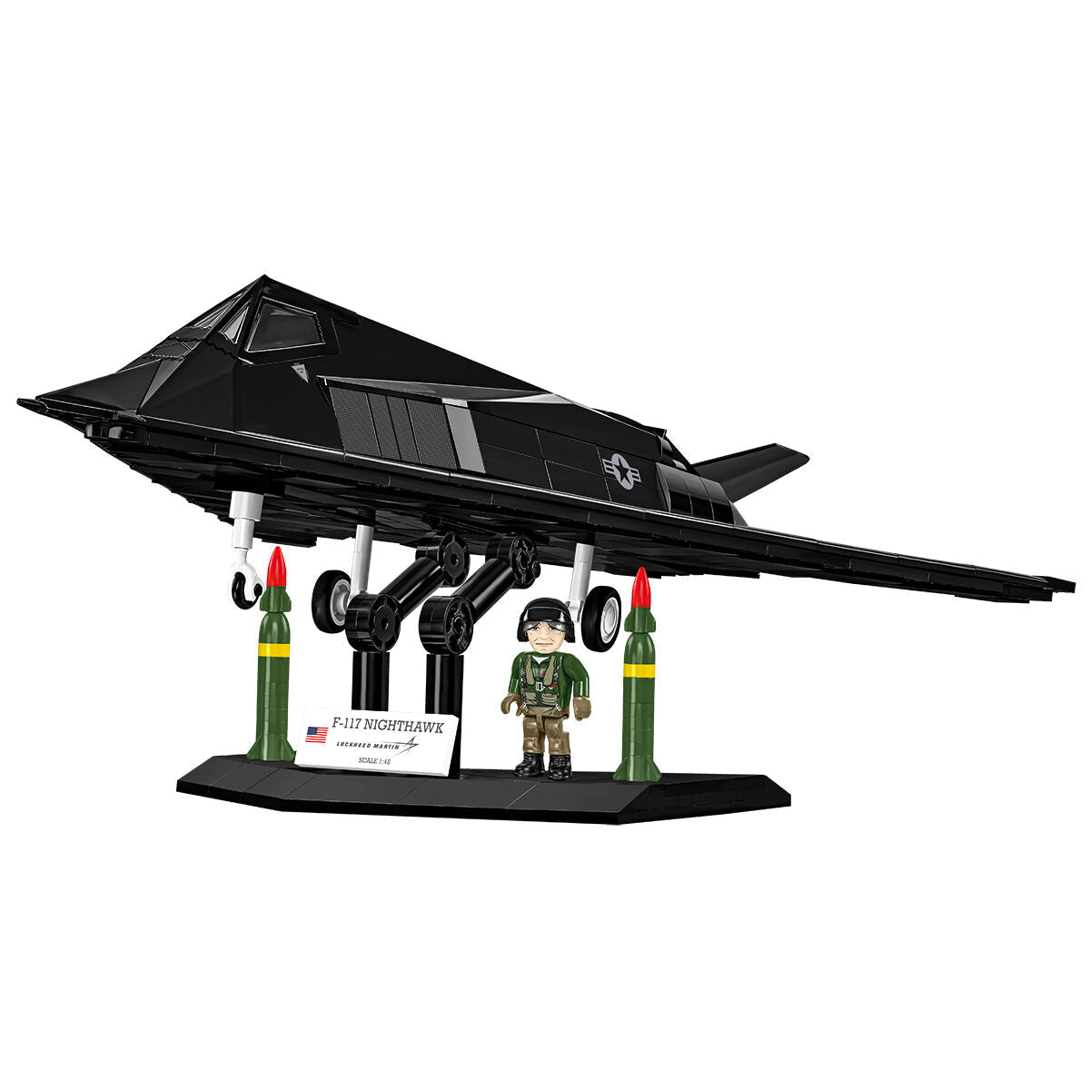F-117 Nighthawk Stealth Fighter Building Set - Image 6 of 6 | TheBrickTube
