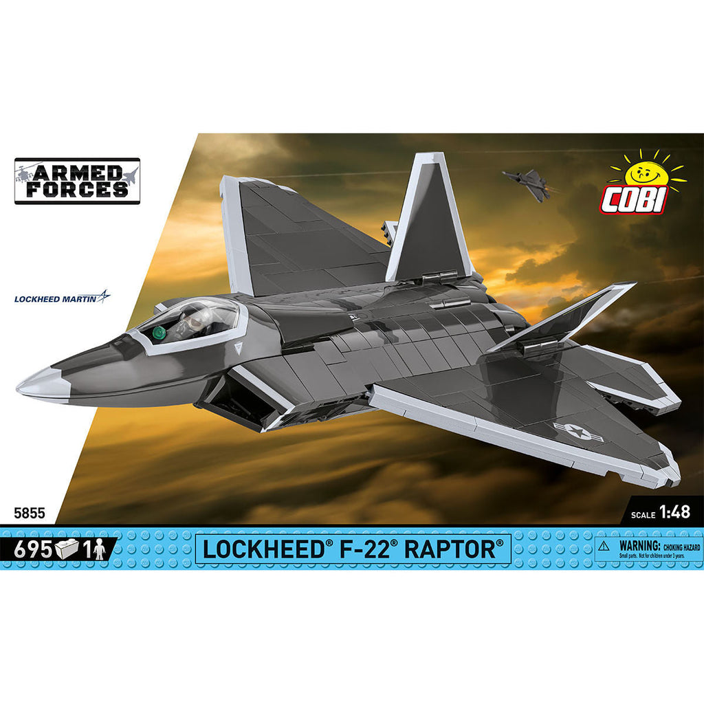 Lockheed F-22 Raptor Fighter Jet Building Set - Image 3 of 6 | TheBrickTube