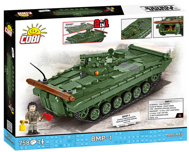 BMP-1 Amphibious Infantry Fighting Vehicle Building Set - Image 2 of 6 | TheBrickTube