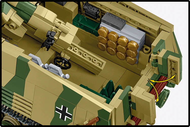 Panzerhaubitze "Hummel" Sd.Kfz.165 Self-Propelled Gun Building Set - Image 6 of 6 | TheBrickTube