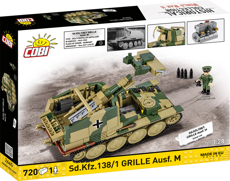 Sd.Kfz. 138/1 Grille Ausf. M Self-Propelled Artillery Building Set - Image 2 of 6 | TheBrickTube