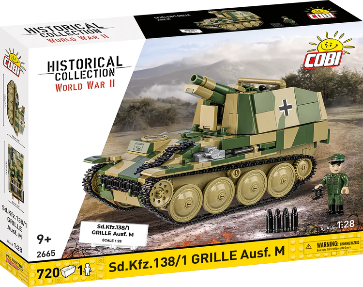 Sd.Kfz. 138/1 Grille Ausf. M Self-Propelled Artillery Building Set - Main Image | TheBrickTube