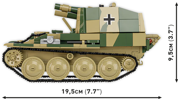 Sd.Kfz. 138/1 Grille Ausf. M Self-Propelled Artillery Building Set - Image 5 of 6 | TheBrickTube