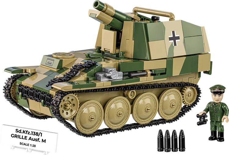 Sd.Kfz. 138/1 Grille Ausf. M Self-Propelled Artillery Building Set - Image 3 of 6 | TheBrickTube