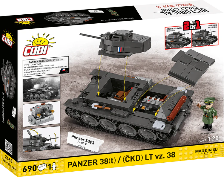 Panzer 38(t) / (ČKD) LT vz. 38 Tank Building Set - Image 2 of 6 | TheBrickTube